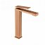 Grifo lavabo alto monomando oro rosa cepillado Pisa de Imex